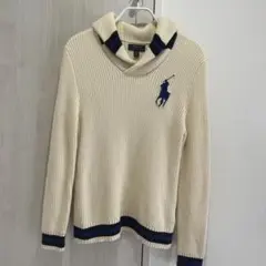 Polo Ralph Lauren アイボリーセーター L/G