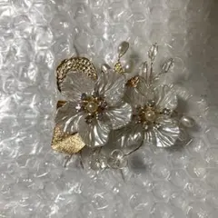 結婚式　ヘアアクセサリー　フラワーモチーフ