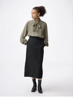 GU ナローロングスカート Z ブラック XL