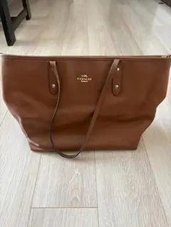 美品 COACH F37785 シティジップトート A4可 ブラウン - メルカリ