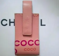 CHANEL ココマーク レザー チャーム ピンク - メルカリ