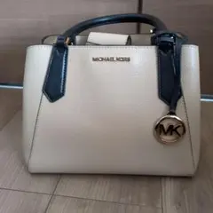 MICHAEL KORS ベージュ ブラック ハンドバッグ