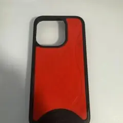iPhoneケース 赤と黒 シリコン製
