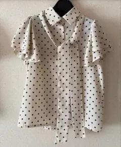 マジェスティックレゴン シャツブラウス 2wayフリルスリーブブラウス M사이즈