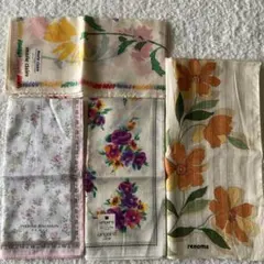 【新品未使用】レディース ハンカチ 4点セット 花柄