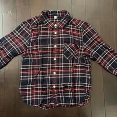 無印チェック柄シャツ 130サイズ