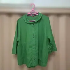 AMBIENT鮮やかなグリーン ビッグシルエット 長袖シャツ価格：17,380円 