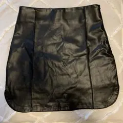 ZARA 仿皮緊身迷你裙