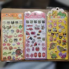 【おすそ分け】3Dステッカーセット 動物 食べ物 花
