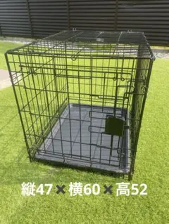 ペット用 折りたたみ式ワイヤーケージ ブラックのサムネイル