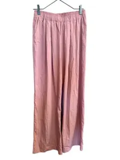 ピンク ワイドパンツ イージーパンツ L