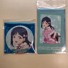 黒澤ダイヤ Aqours 9周年 缶バッジ クリアカード ラブライブ