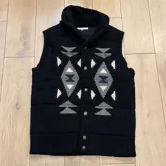 ユナイテッドアローズ グリーンレーベル リラクシング　ニットベスト　毛100%