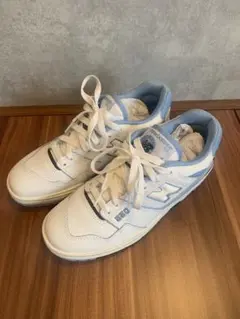 New Balance 550 ホワイト/ブルー スニーカー