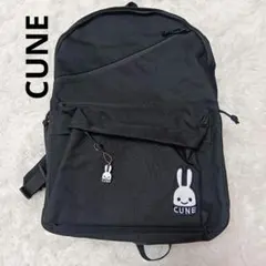 <美品> CUNE(R) うさぎワッペン付き バッグパック