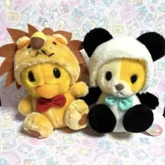 ピーナッツクラブ　ぬいぐるみ　ミミックアニマル21 アヒル　ねこ　平成レトロ