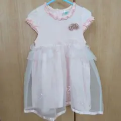 ピンク フリル ワンピース パンツ付きのサムネイル
