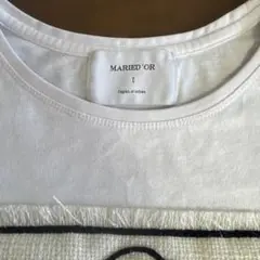 MARIED'OR イラスト付きホワイトTシャツ サイズI