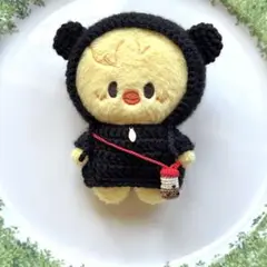 SKZOO 10cm ぬい服 黒パーカー＆ポシェットセット(ポガリ用)