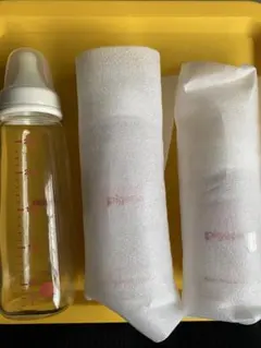 (掲載期間あり)Pigeon哺乳瓶 乳首・蓋付き セット売り