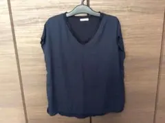 ELLE★ブラウスカットソー★38M★ネイビー★新品