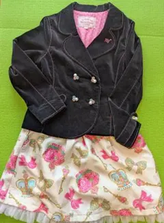 メゾピアノ　ジャケット　 スカート　130cm　おまけ付き