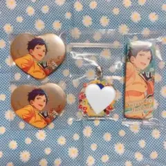 【４点セット】あんスタ 弓弦 ハート缶 ロン缶 サマーチャーム