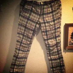 cotton check pant