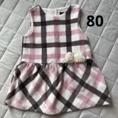 BeBe 冬用ワンピース 80