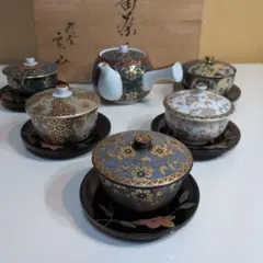 九谷焼 青粒 小茶器揃い 林伊平 作 箱無し - メルカリ