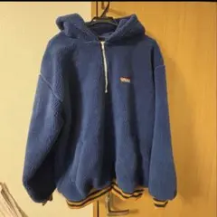 XLARGE ボアパーカー フリースパーカー ブルーのサムネイル