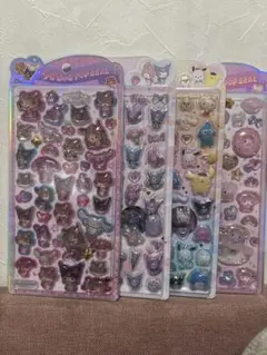 正規品　サンリオキャラクターズ　日焼け　うるちゅるポップシール　マイメロ　クロミ