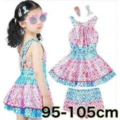 水着 女の子 キッズ ワンピース セパレート フリル プール 海 スイムウェア