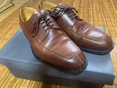 バーバリー ロンドン 本革 ビジネスシューズ 24cm 茶 BU1087 外羽根のサムネイル