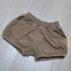 ブラウン コーデュロイ ハーフパンツ