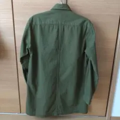【日本製】ciao.indenture　ショップコート　シャツ　オリーブグリーン