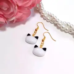 ♥348✨Swing✨猫さん ピアスorイヤリング