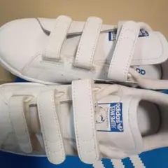 adidas STAN SMITH ベルクロ サイズ ブルーホワイト23.5