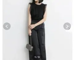 kaene カエン ノースリーブ オールインワン ブラック