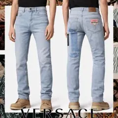 定価15万　VERSACE ライトブルーデニム スリムフィットのサムネイル
