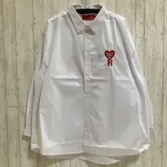 Hollywood Rich.& ハートロゴ刺繍 オーバーサイズシャツ