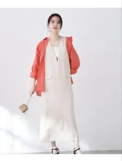 新品タグ付✨Nナチュラルビューティベーシック フロントポケットジャンパースカート