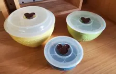 ディズニーキャラクター（ミッキー＆フレンズ）のレンジパック（保存容器）3点セット