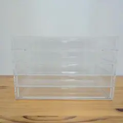 無印良品 重なるアクリルケース 横型5段