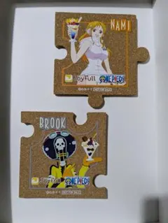 ワンピース コースター ナミ ブルック 2点セット