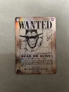 ワンピース ポートガス・D・エース カード　手配書　OP13-119SEC
