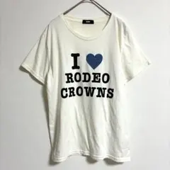 ロデオクラウンズ【FREE】I♥RODEO CROWNS ロゴ Tシャツ 白のサムネイル