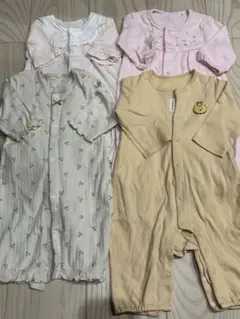 ツーウェイオール ロンパース 50-60cm まとめ売り4点セット