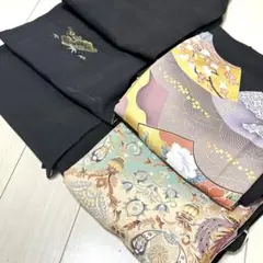 リメイク用　着物　黒　留袖　羽織り　まとめ売り　5枚