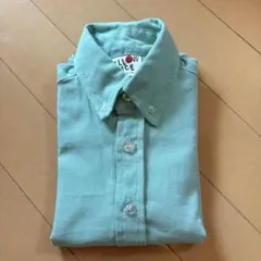 YELLOW FACE 長袖シャツ 90 ミントグリーン